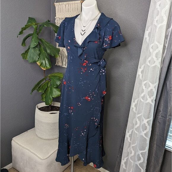 Nordstrom Long Wrap Dress - Picture 1 of 8